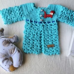 Saquito tejido a Crochet Prematuros. Modelo Exclusivo e Irrepetible. 0 a 3 Meses. Muñeco de Apego. Agua de Azahar «Petit Enfant»