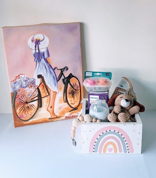 Set Baby Shower Pañalero Artesanal C/Mamadera