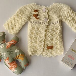 Saquito Tejido a Crochet Prematuros. Modelo Exclusivo e Irrepetible. 0 a 3 Meses. Muñeco de Apego Agua de Azahar Petit Enfant