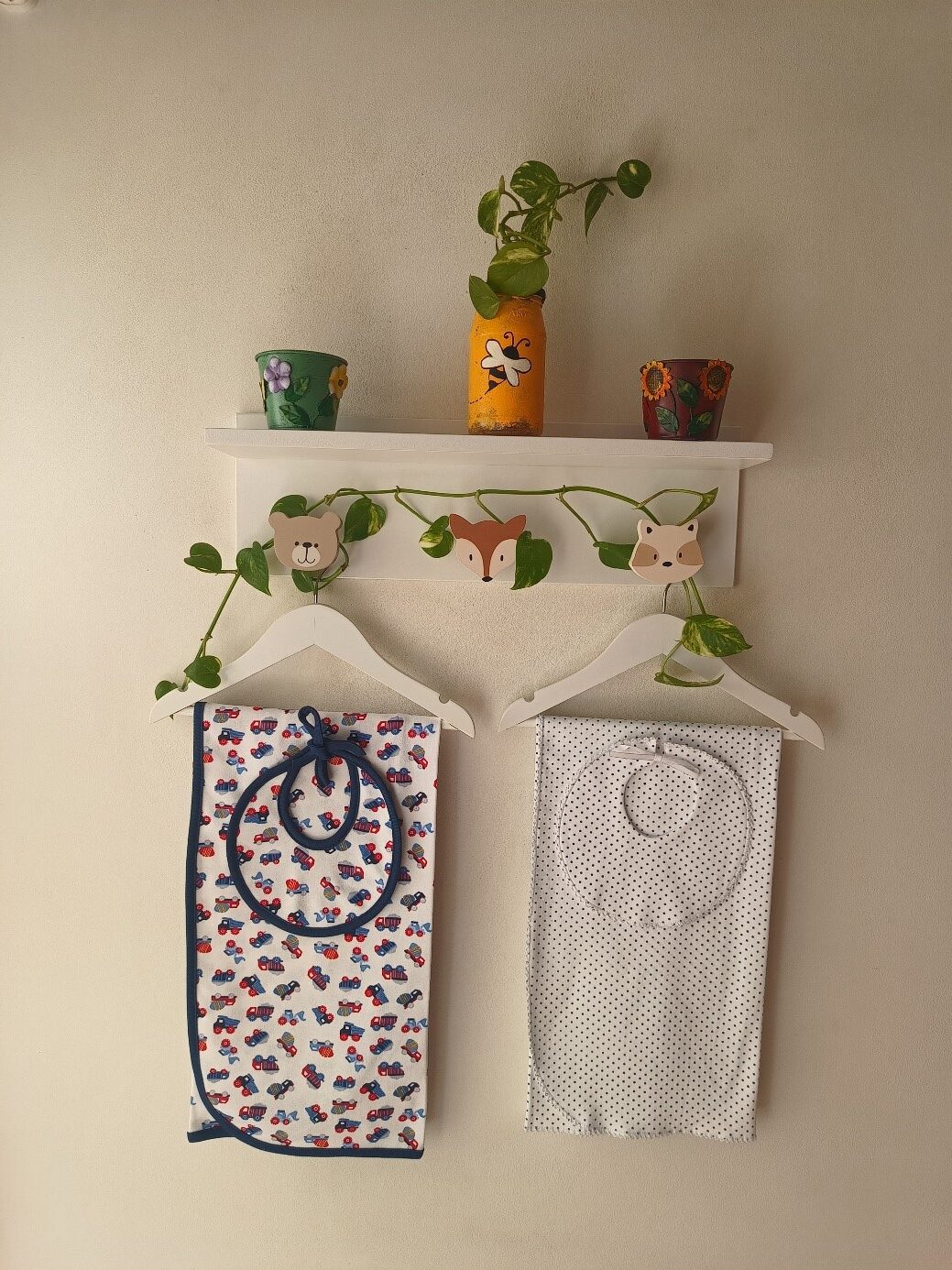 Mantitas Algodón Premium con Babero. Estampadas - Imagen 3