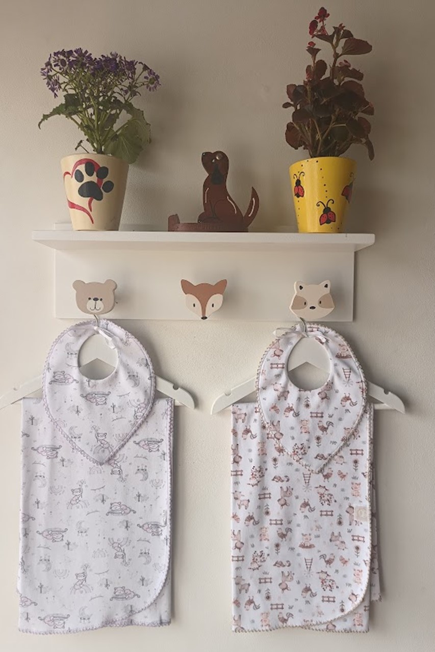 Mantitas Algodón Premium con Babero. Estampadas - Imagen 7