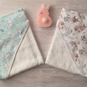 Toallones con capucha  estampada